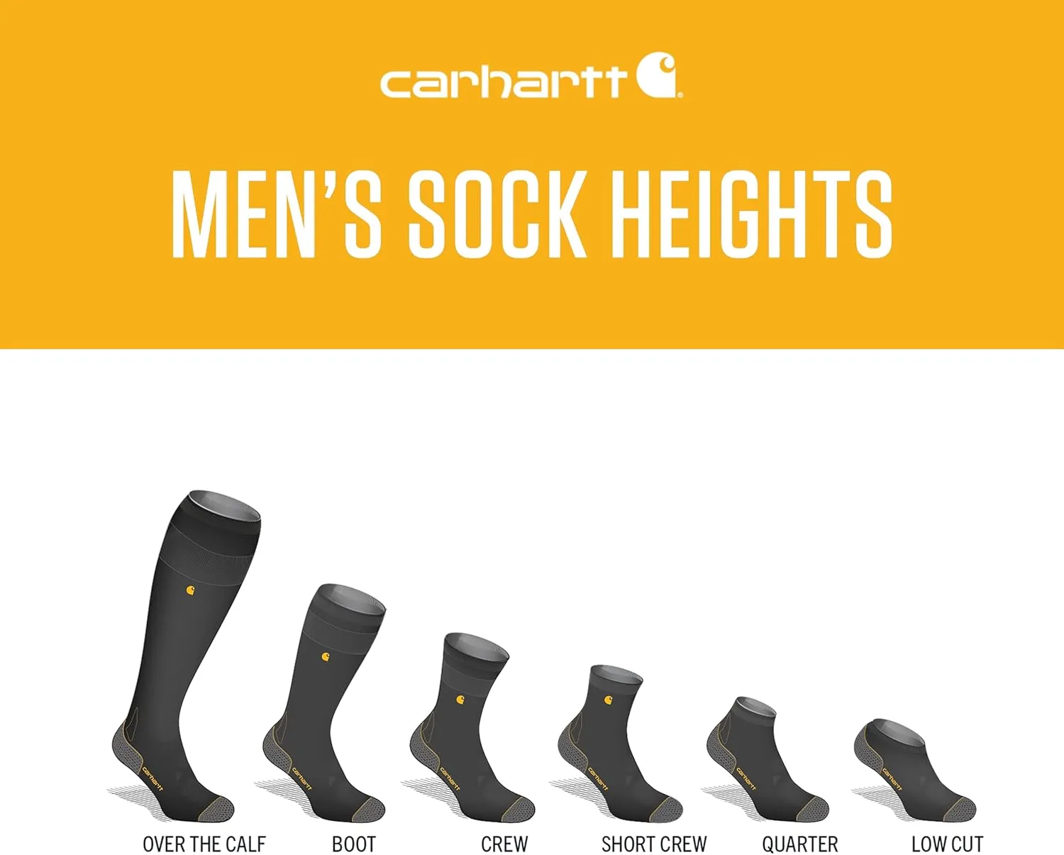 Carhartt Men's SC9592M Midweight Synthetic-Wool Blend Mountain Crew Sock 2-Pack