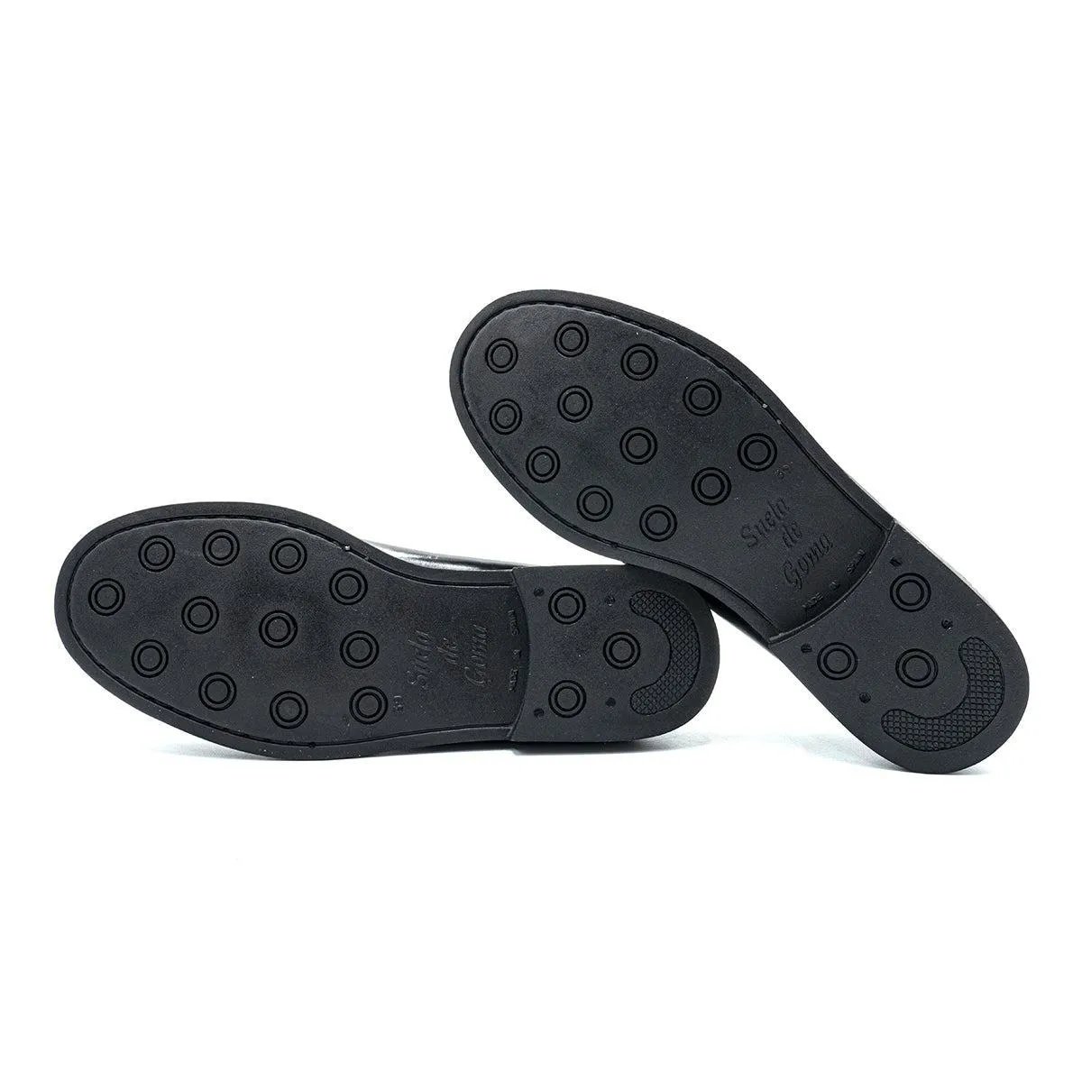 Germen Slipon Loafers Leather Black Colour For Women