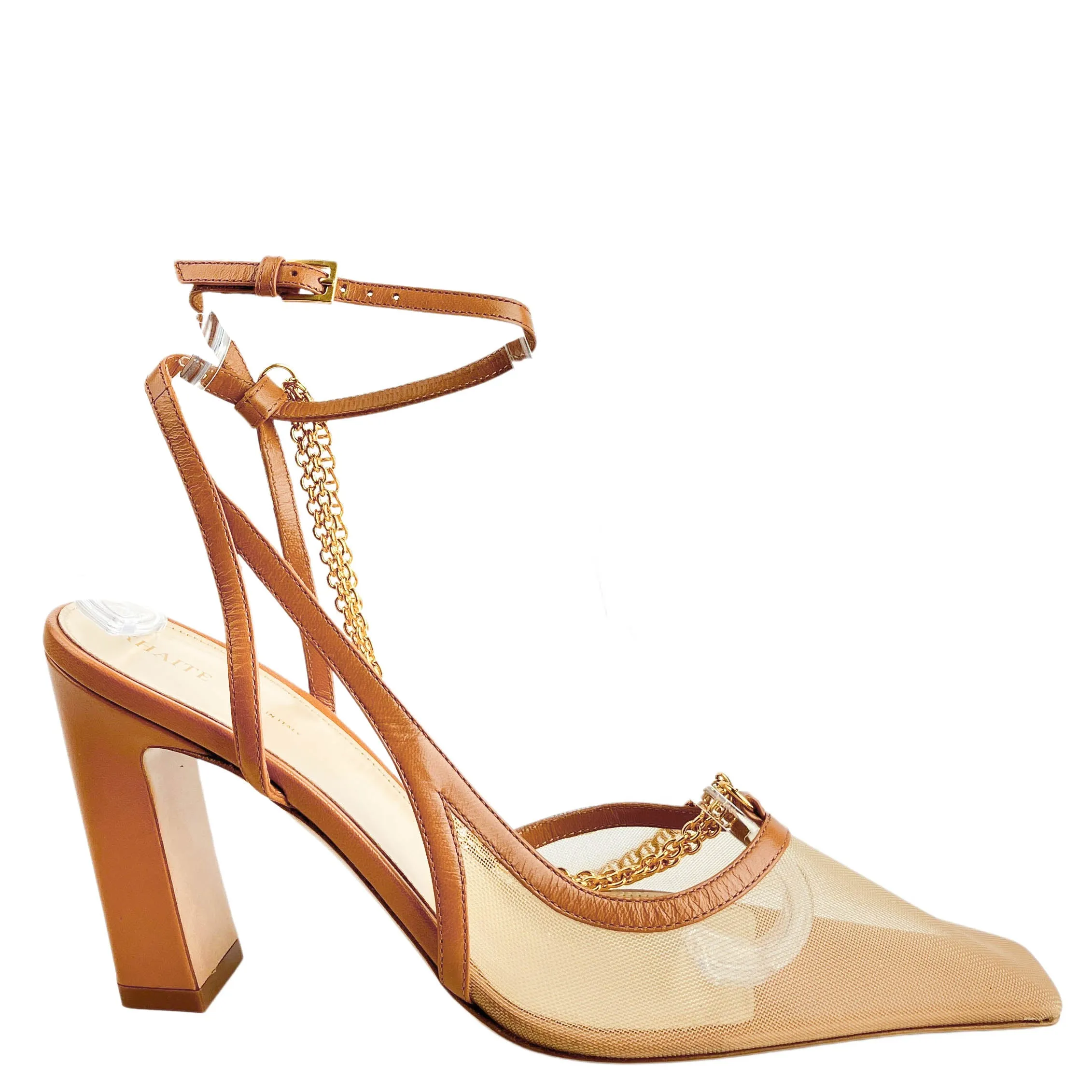 Khaite Marfa Slingback Pumps in Beige