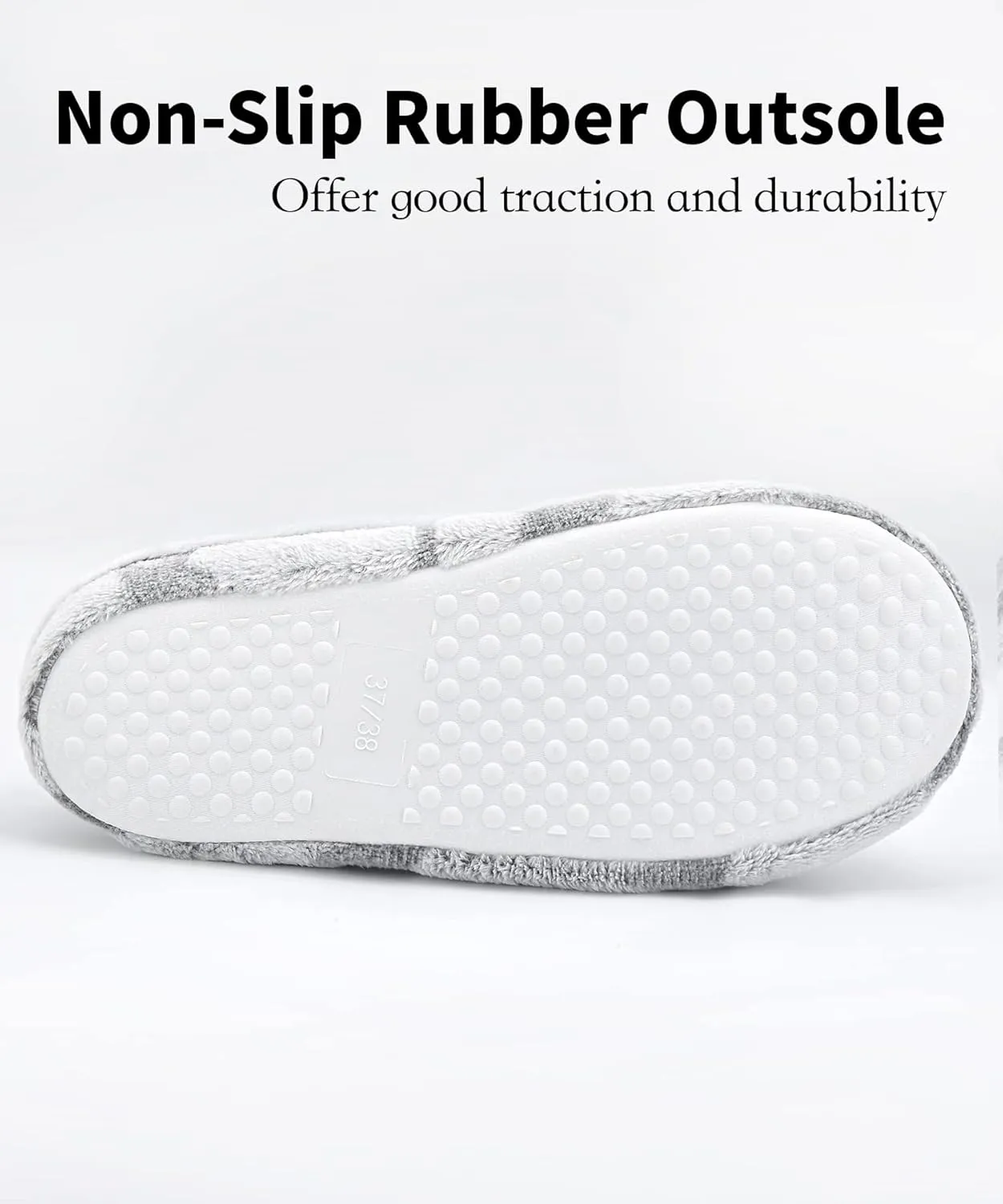 Panda Bros Women's Memory Foam Slippers Comfort Plush Fleece Lined House Shoes for Indoor & Outdoor