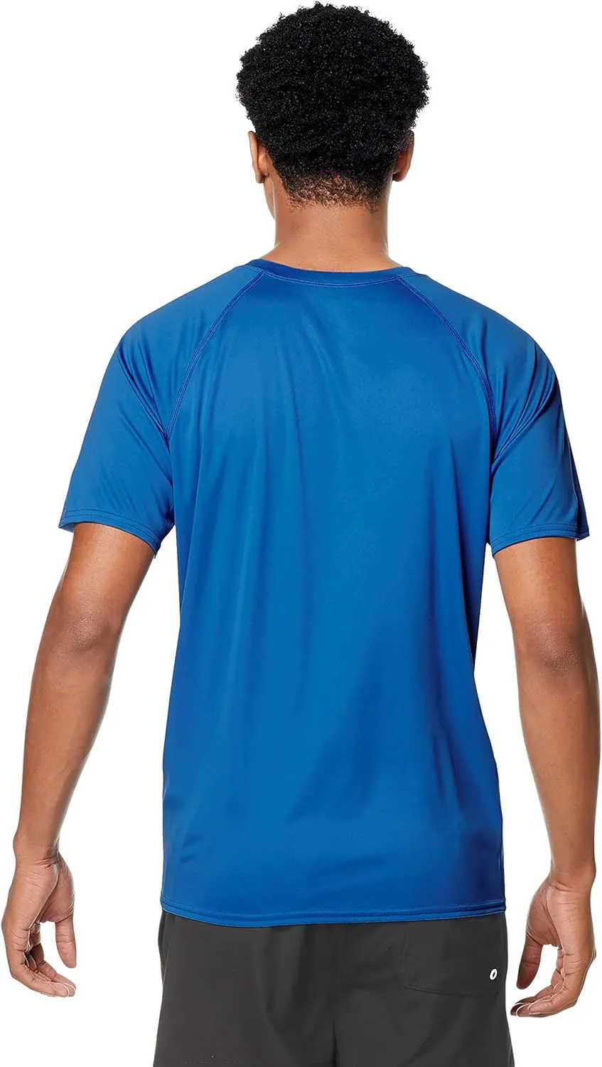 Speedo Men's Uv Swim Shirt Short Sleeve Regular Fit Solid