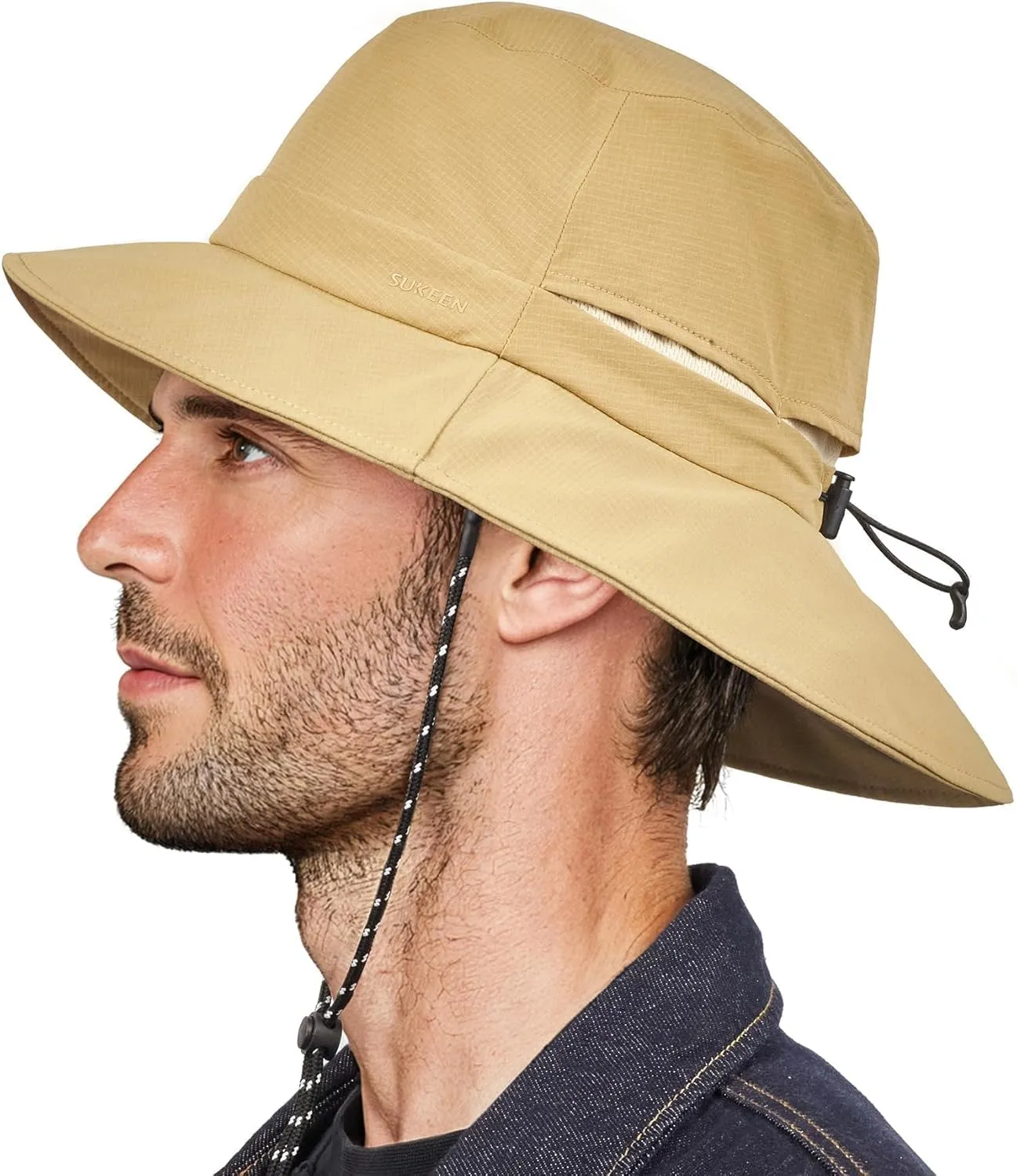 Sukeen Bucket Hat, Waterproof, Skin-Friendly, Shields Neck, Quick-Dry, Breathable, Hat for Fishing, Travel hat