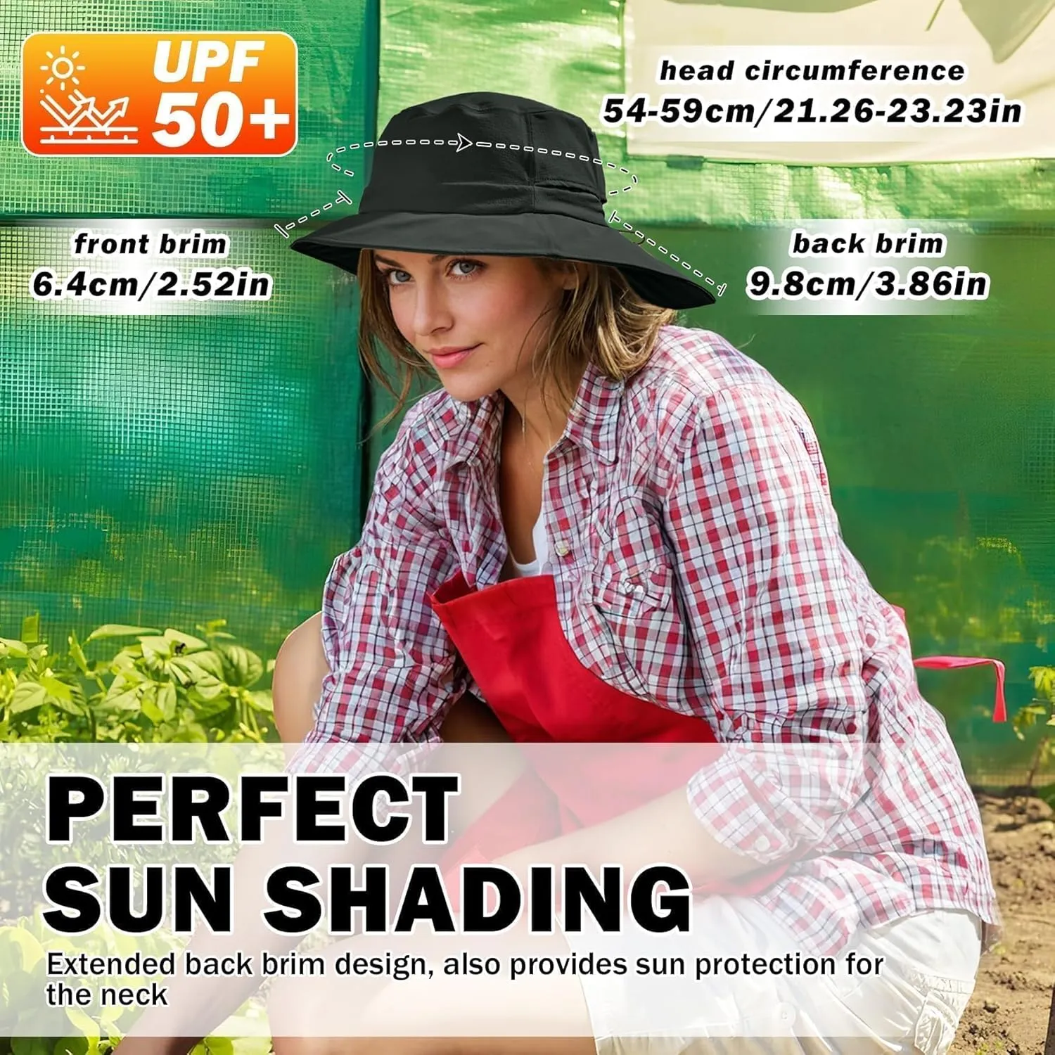 Sukeen Bucket Hat, Waterproof, Skin-Friendly, Shields Neck, Quick-Dry, Breathable, Hat for Fishing, Travel hat
