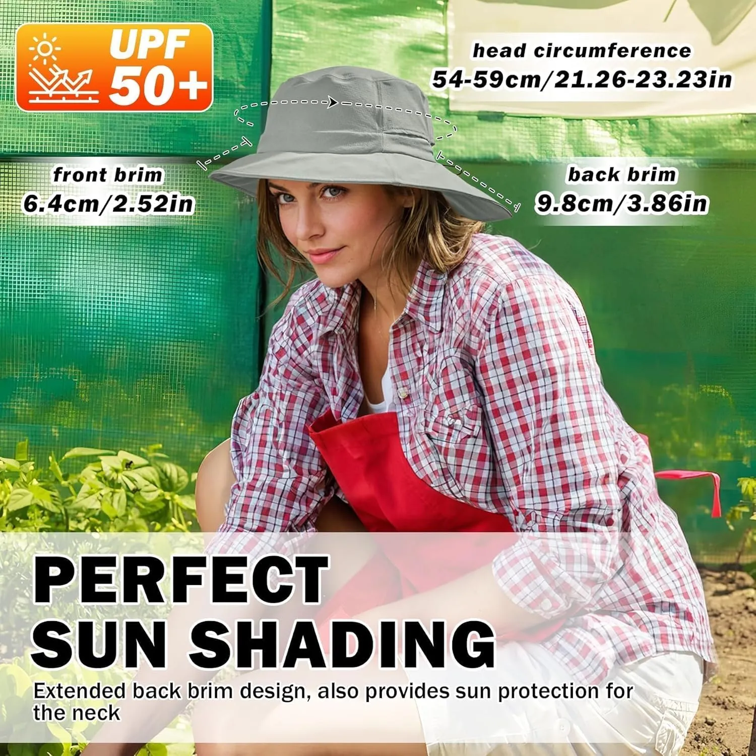 Sukeen Bucket Hat, Waterproof, Skin-Friendly, Shields Neck, Quick-Dry, Breathable, Hat for Fishing, Travel hat