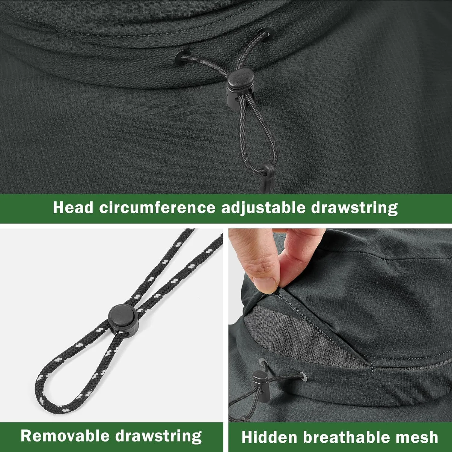 Sukeen Bucket Hat, Waterproof, Skin-Friendly, Shields Neck, Quick-Dry, Breathable, Hat for Fishing, Travel hat